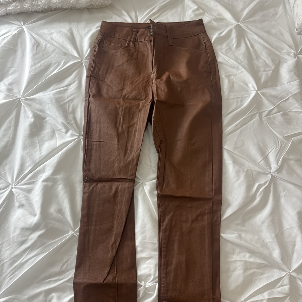 Fashion Nova Women's Brown Skinny Pants